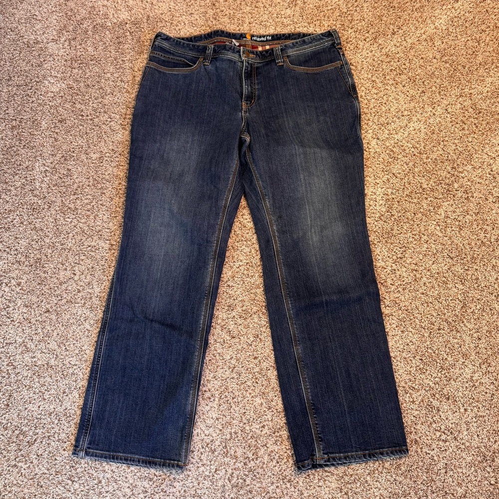 Carhartt Lined Relaxed Fit Jeans- 18